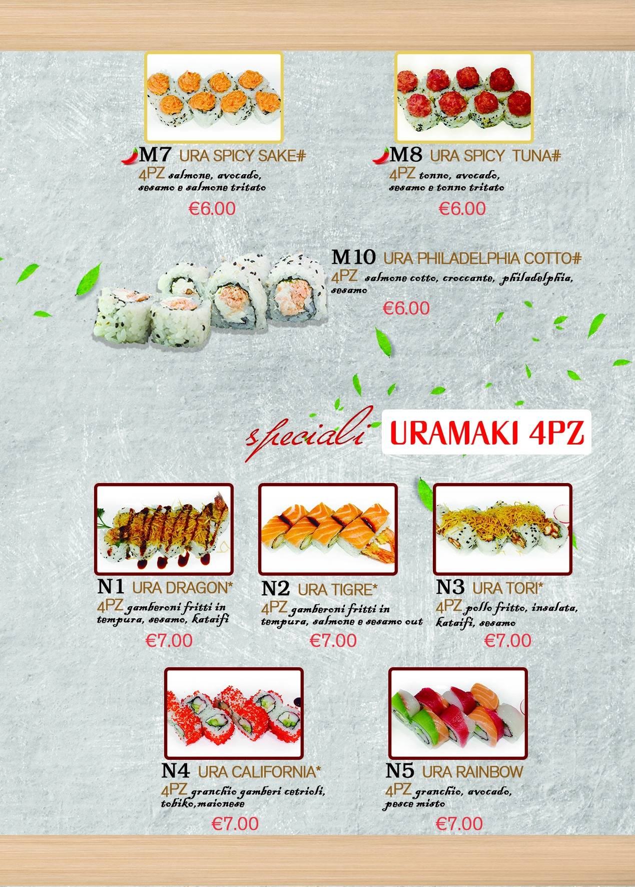 Menu di Ristorante Sushi Soya 