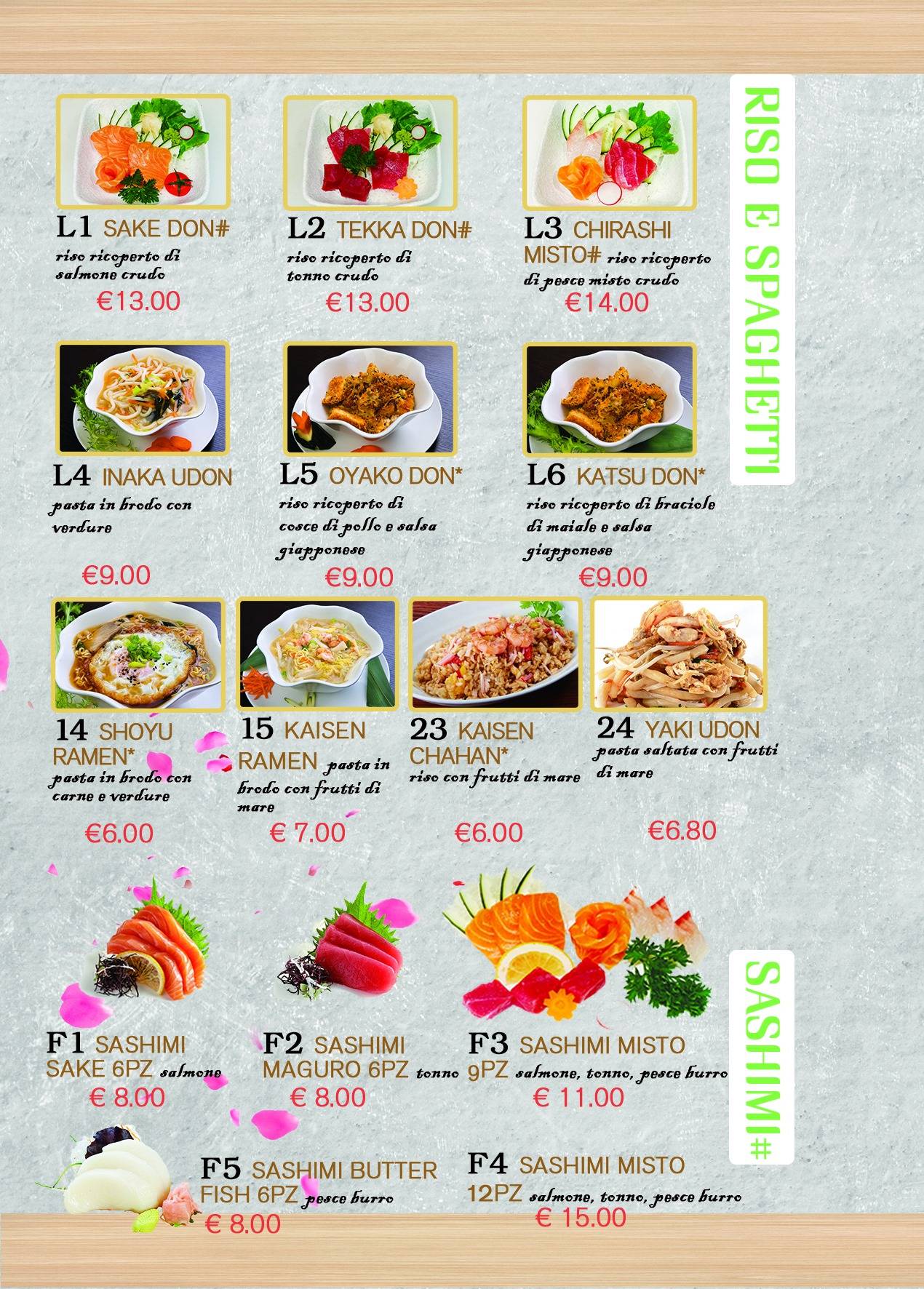 Menu di Ristorante Sushi Soya 