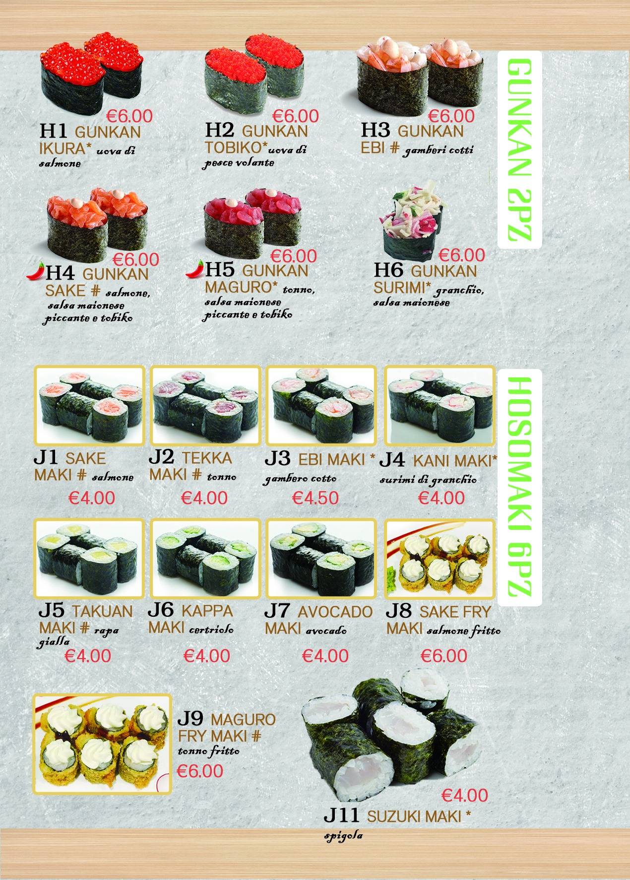 Menu di Ristorante Sushi Soya 