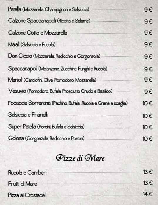 Menu di Spaccanapoli 