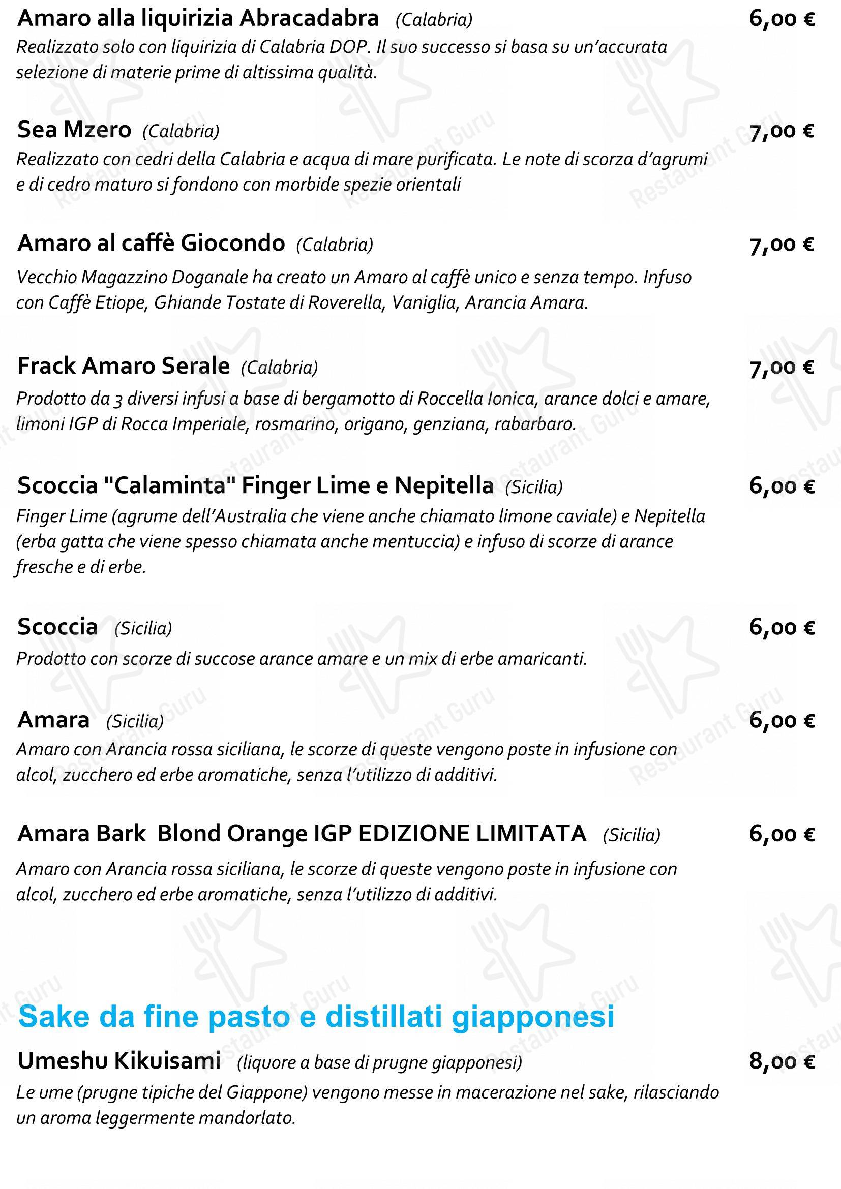 Menu di Staj Noodle Bar Chiaia - Lunch Menu