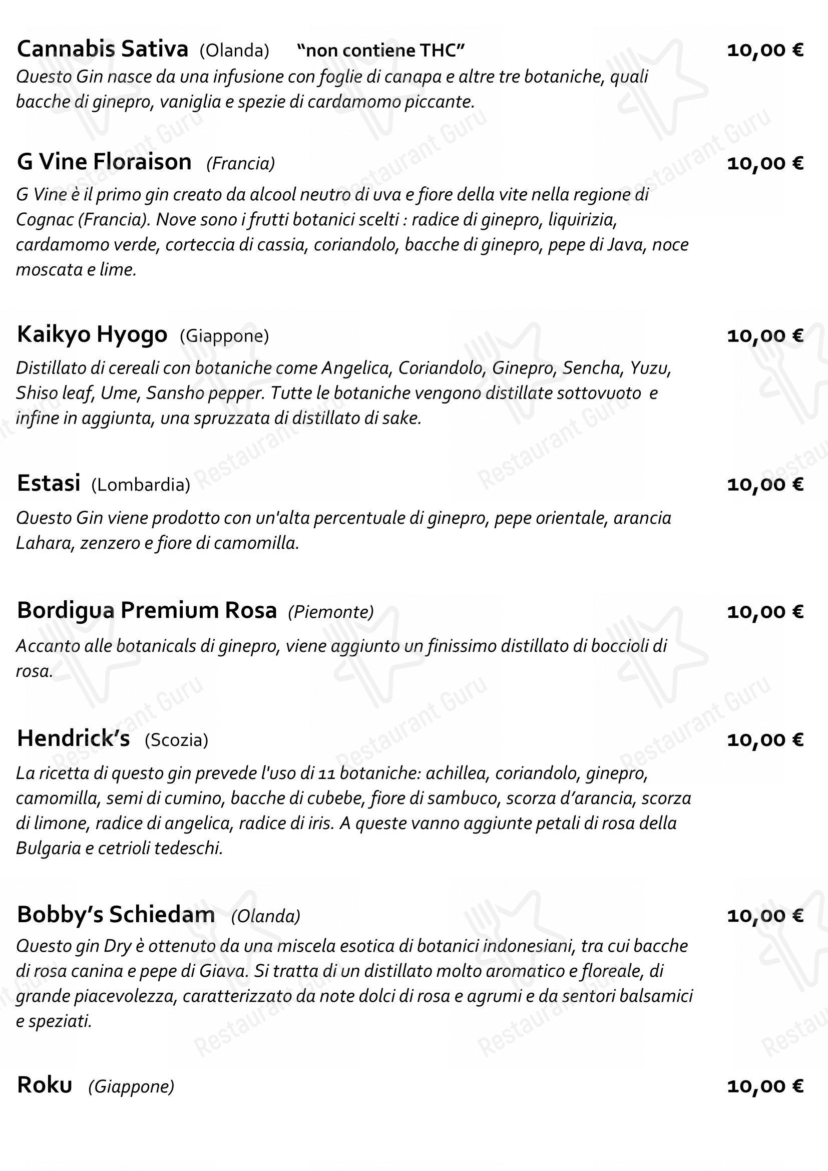 Wine Menu per Staj Noodle Bar Chiaia in Napoli