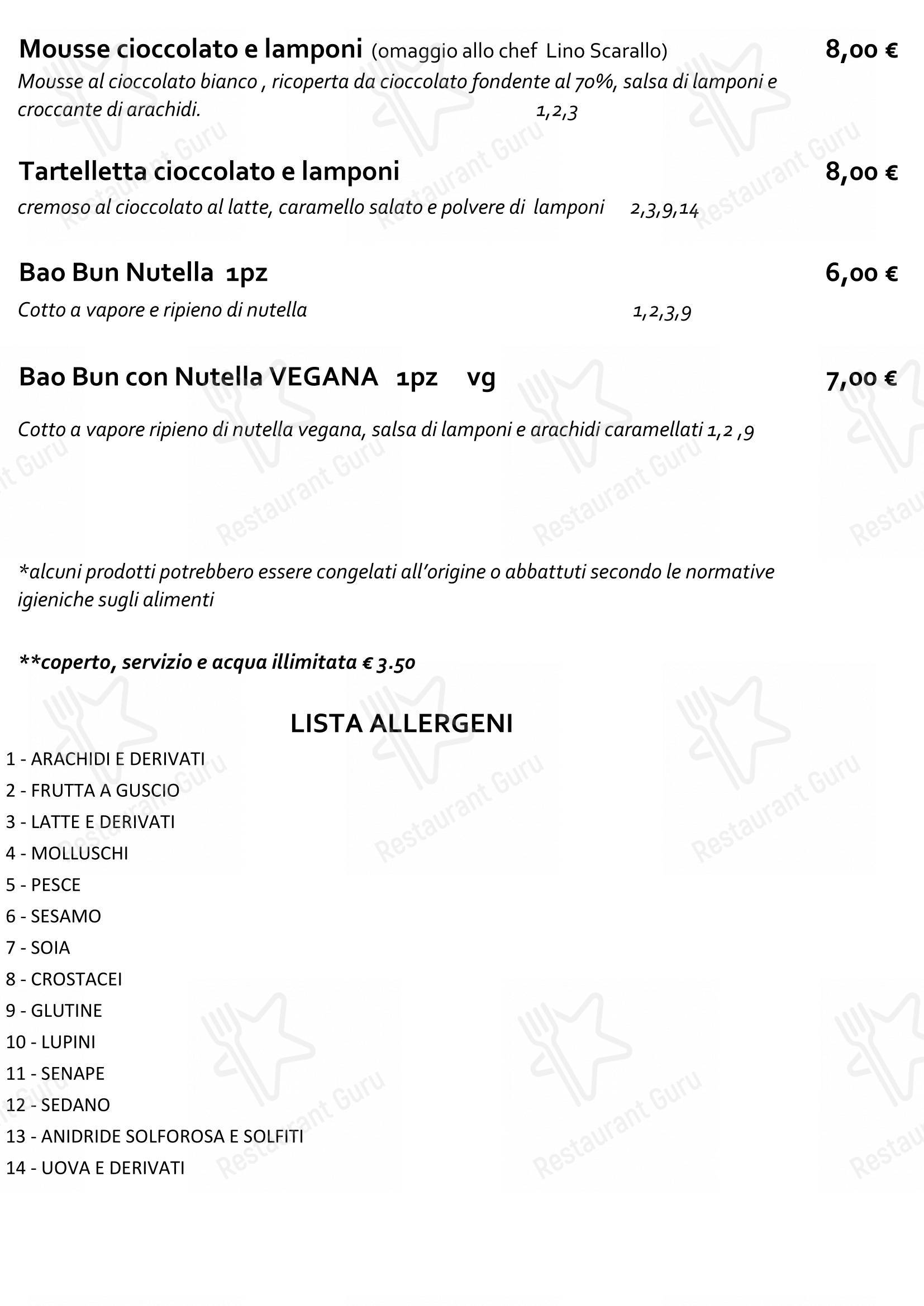 Menu di Staj Noodle Bar Chiaia - Основное меню