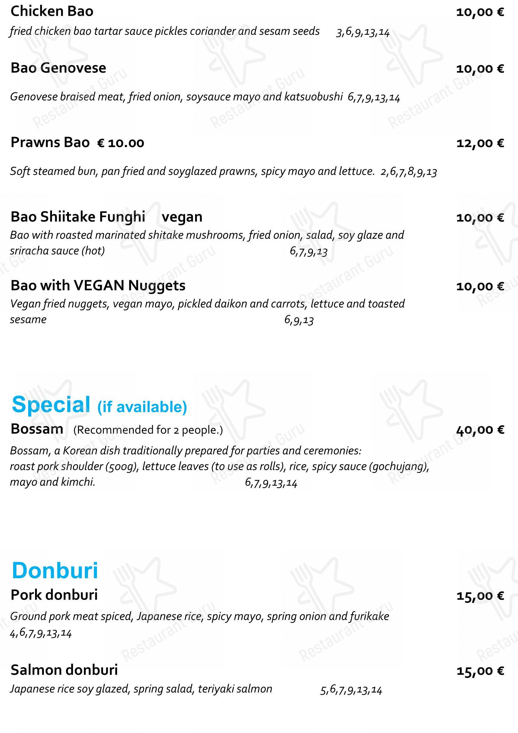 Takeaway Menu per Staj Noodle Bar Chiaia ristorante