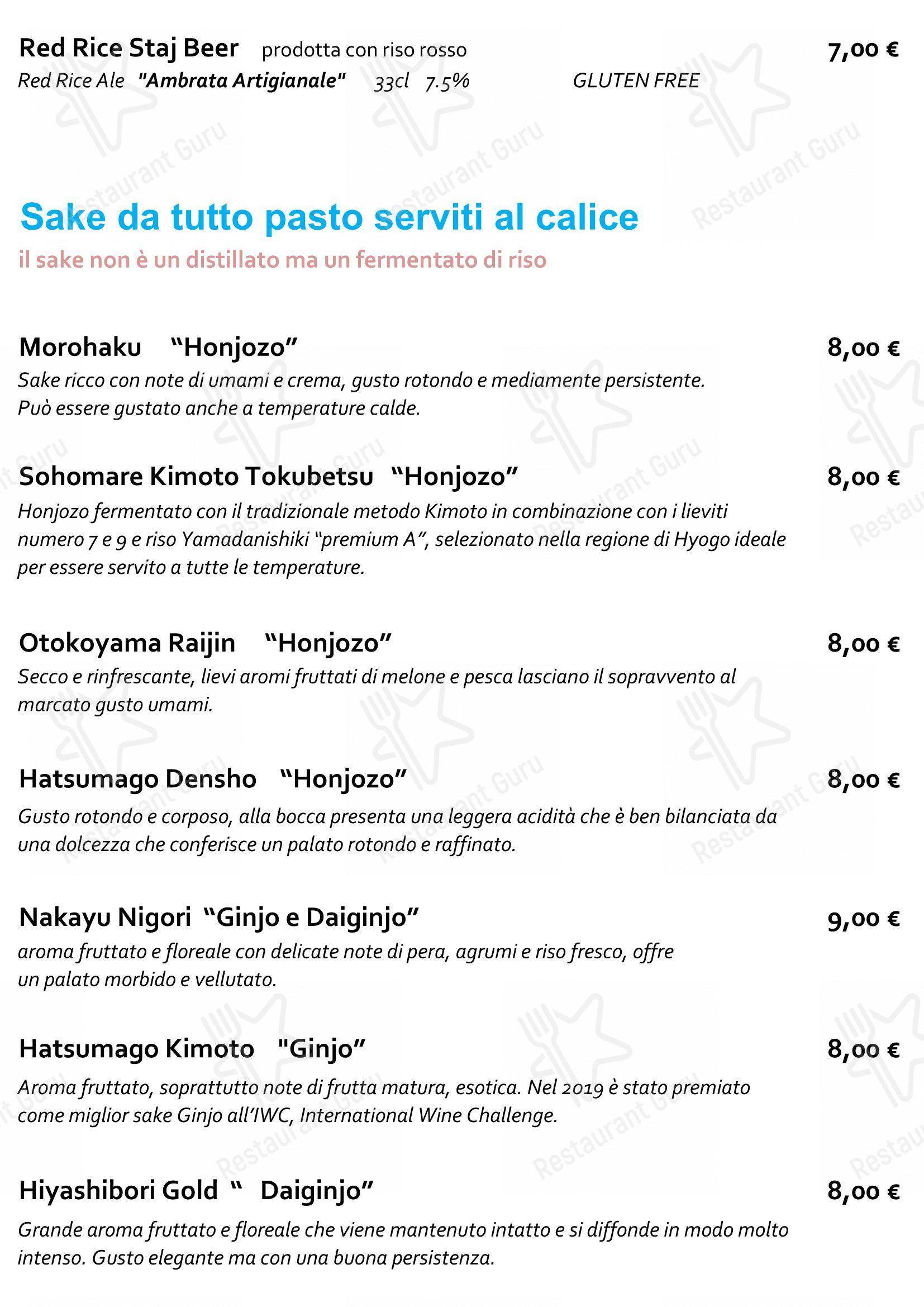 Staj Noodle Bar Chiaia in Napoli - Dinner Menu