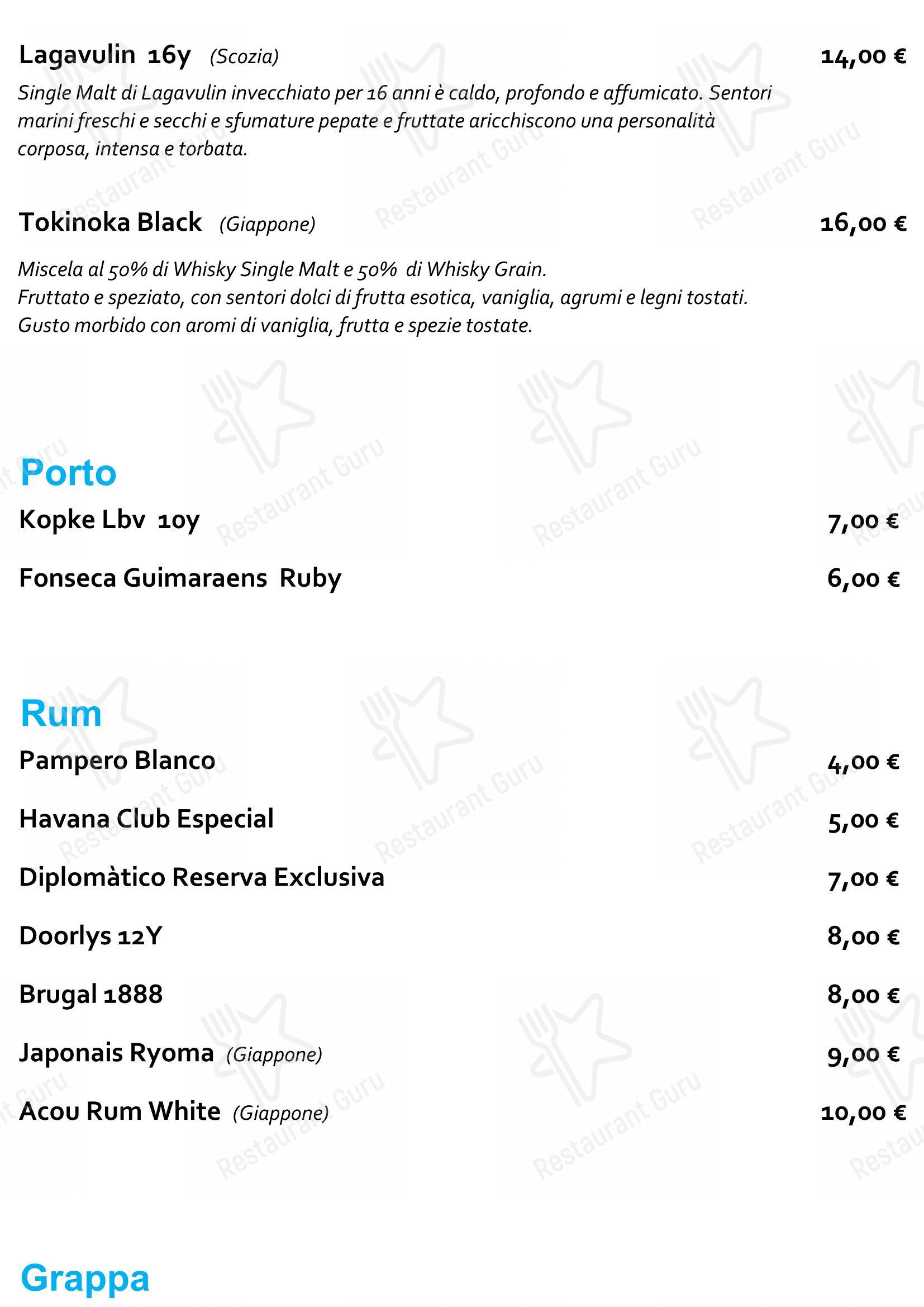Menu di Staj Noodle Bar Chiaia - Dinner Menu