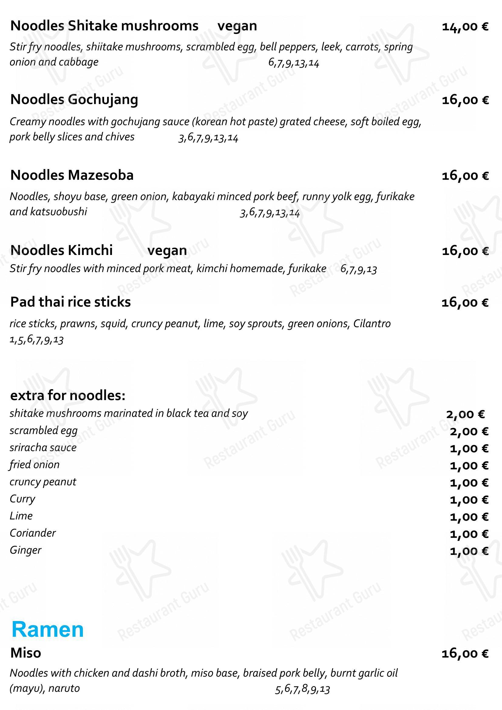 Staj Noodle Bar Chiaia in Napoli - Wine Menu