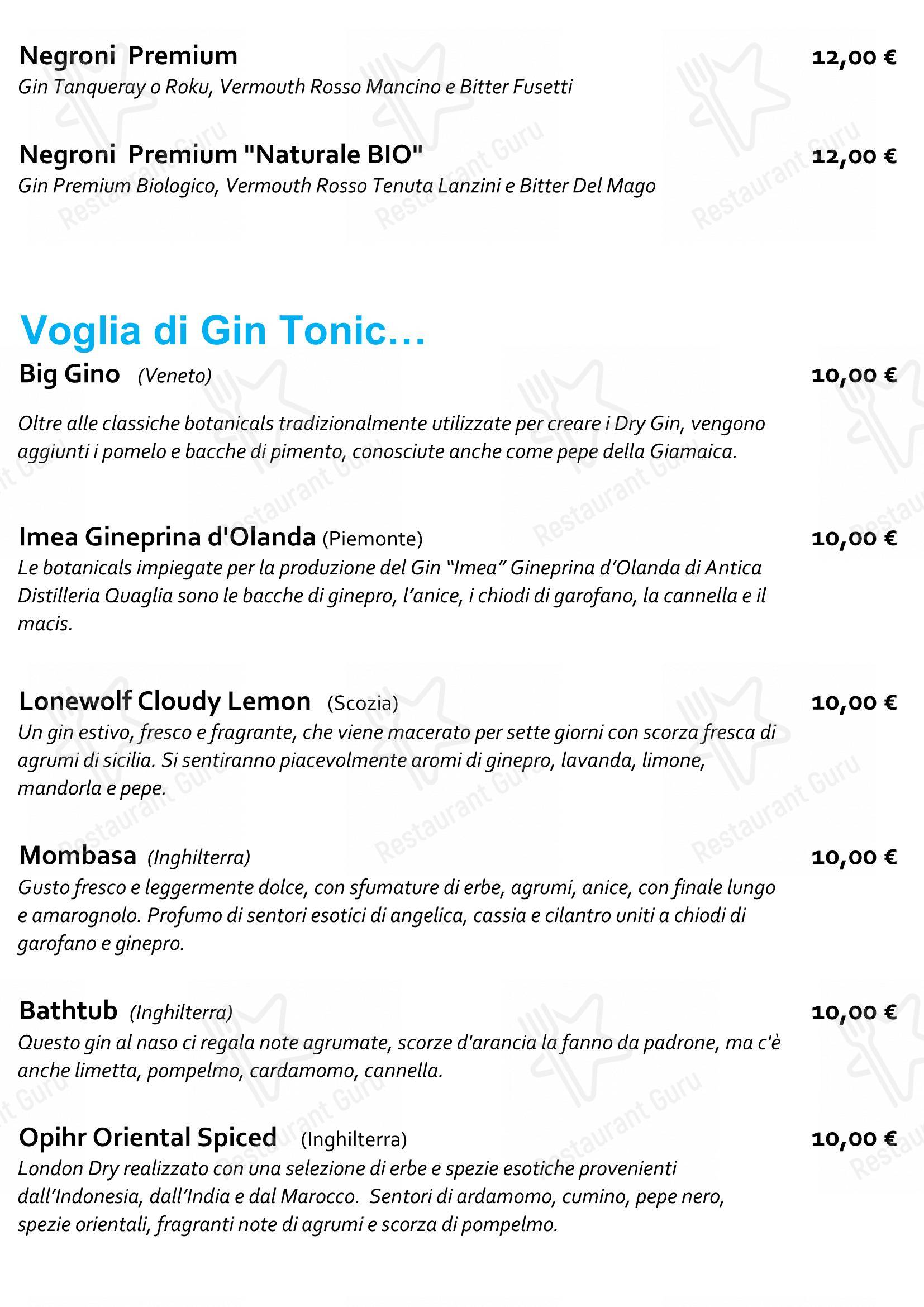 Menu di Staj Noodle Bar Chiaia - Wine Menu