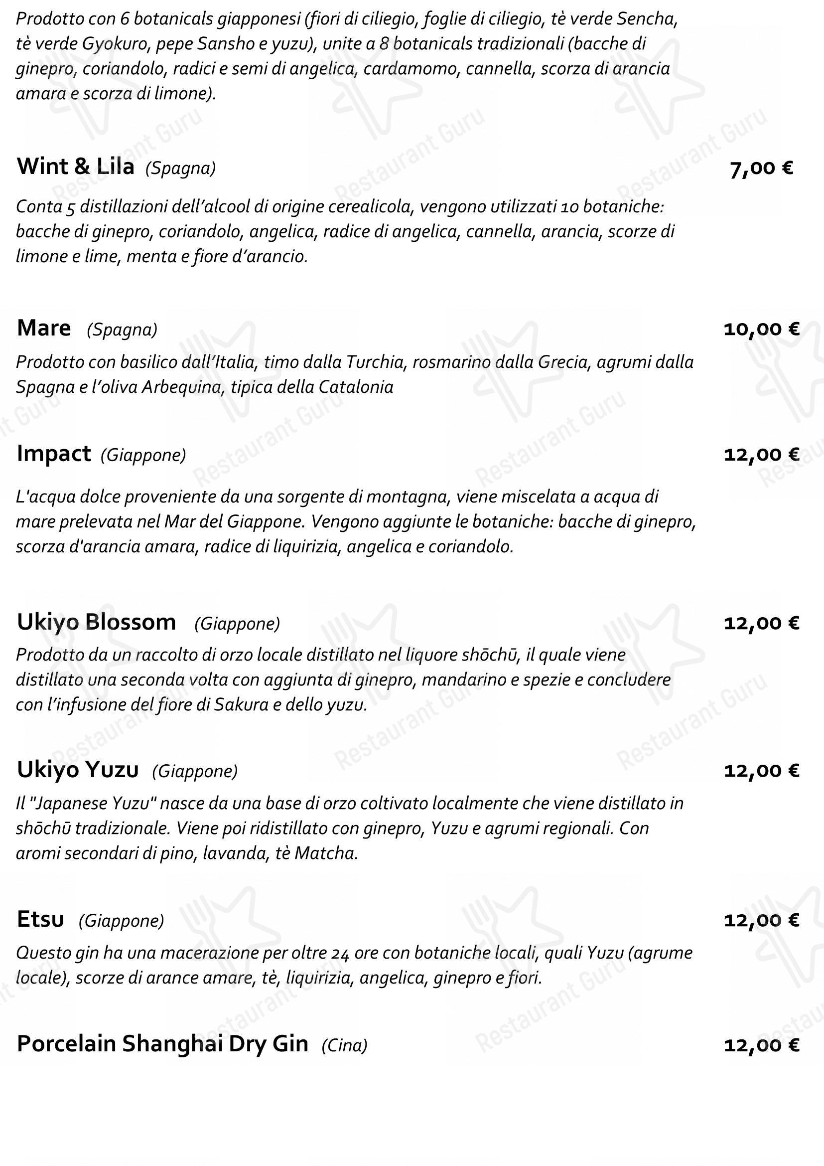 Menu di Staj Noodle Bar Chiaia - Wine Menu