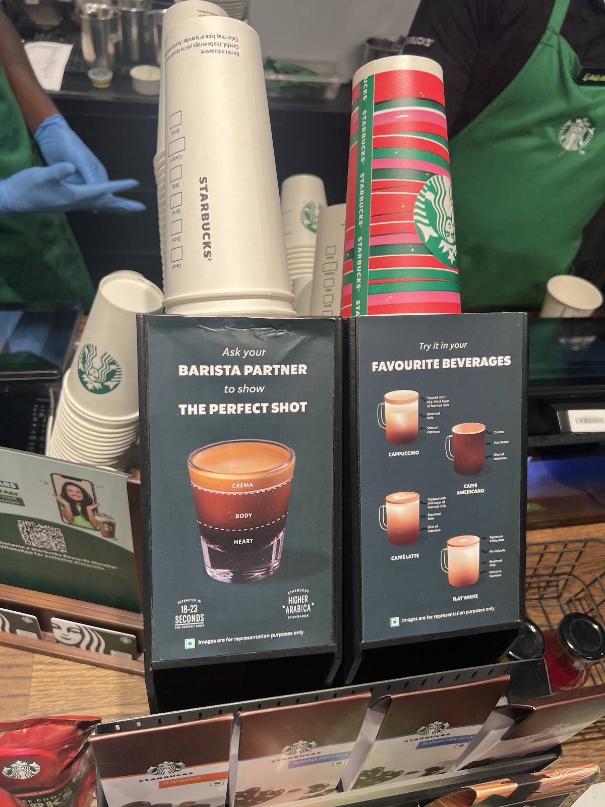 Starbucks menu