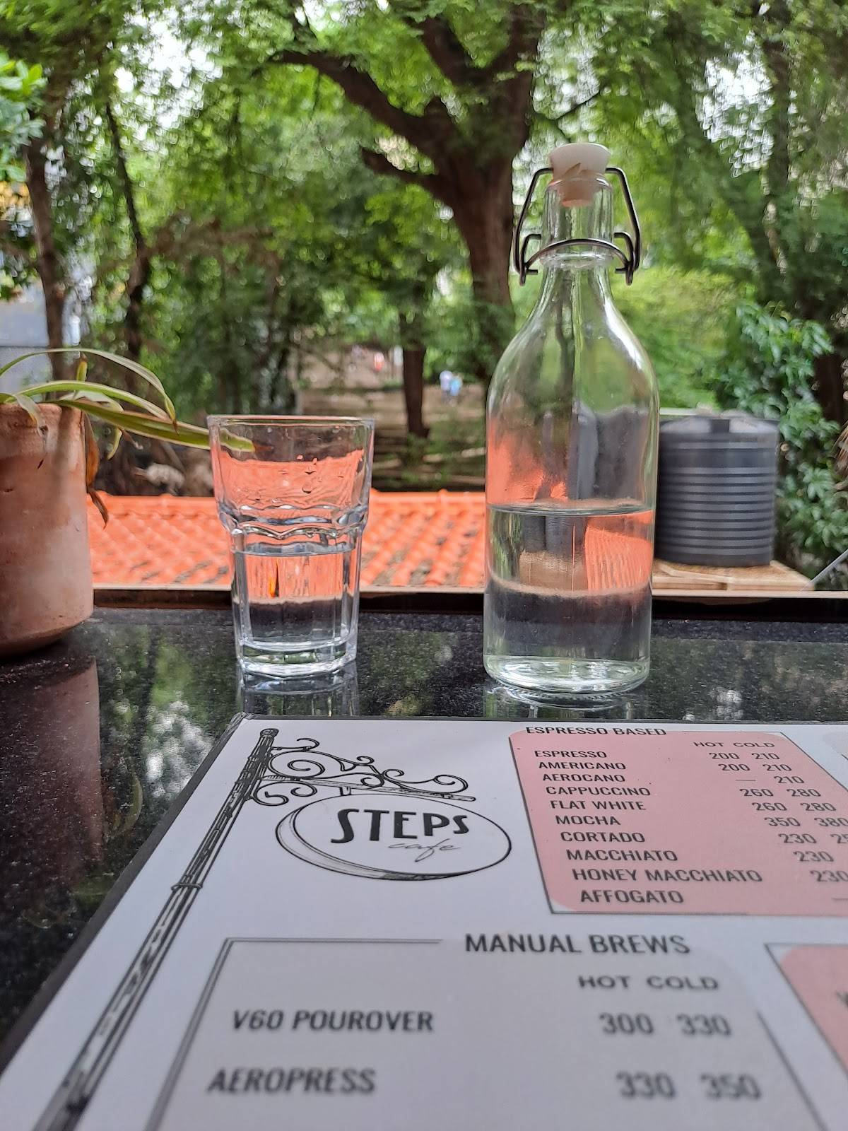 Steps Café menu