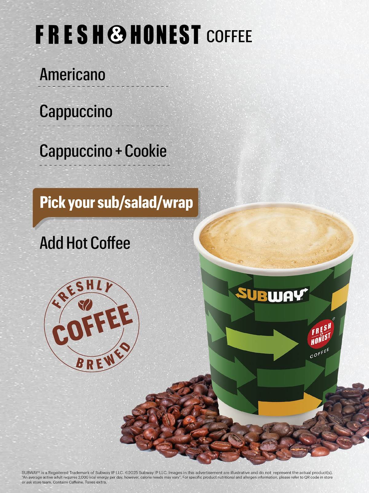 Subway SVS Complex menu