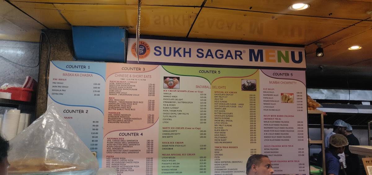 Sukh Sagar Restaurant menu
