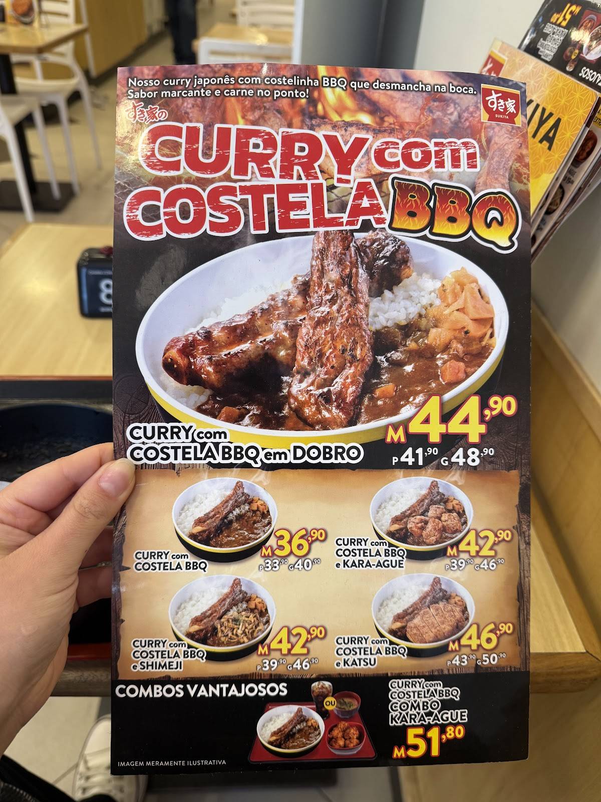 Sukiya cardápio