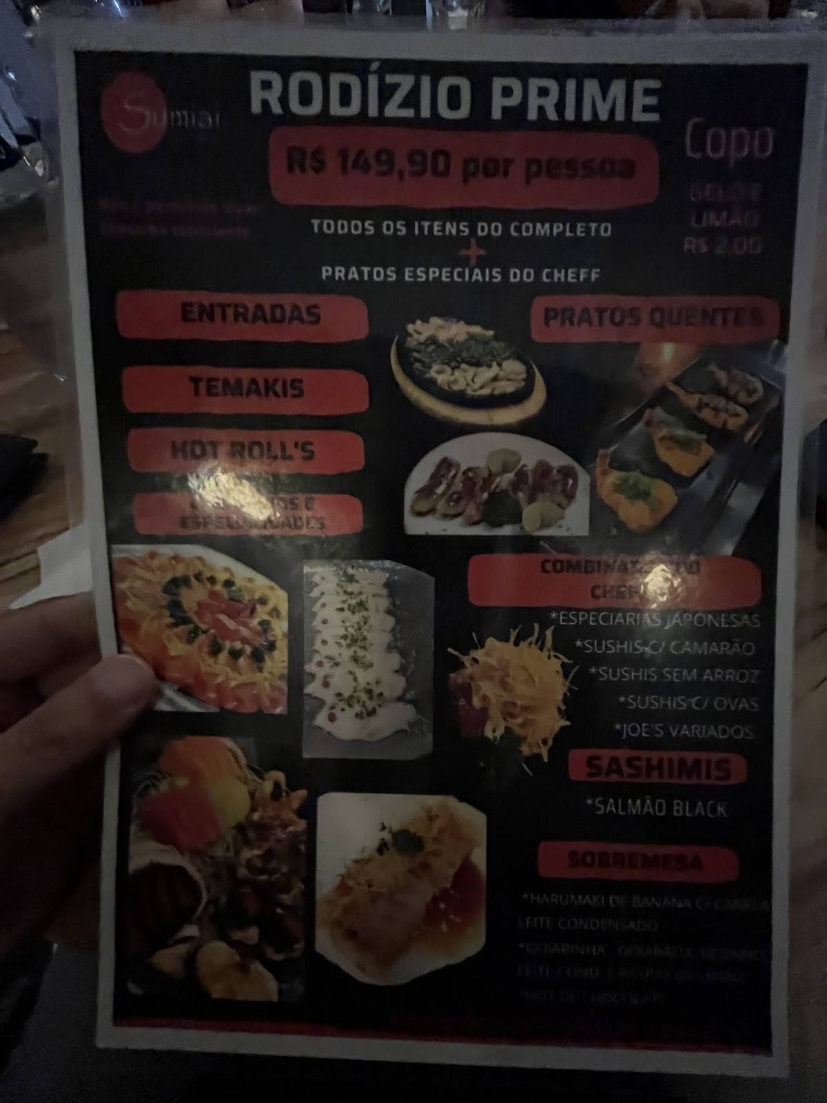 Sumiai Sushi Lounge Jaú cardápio