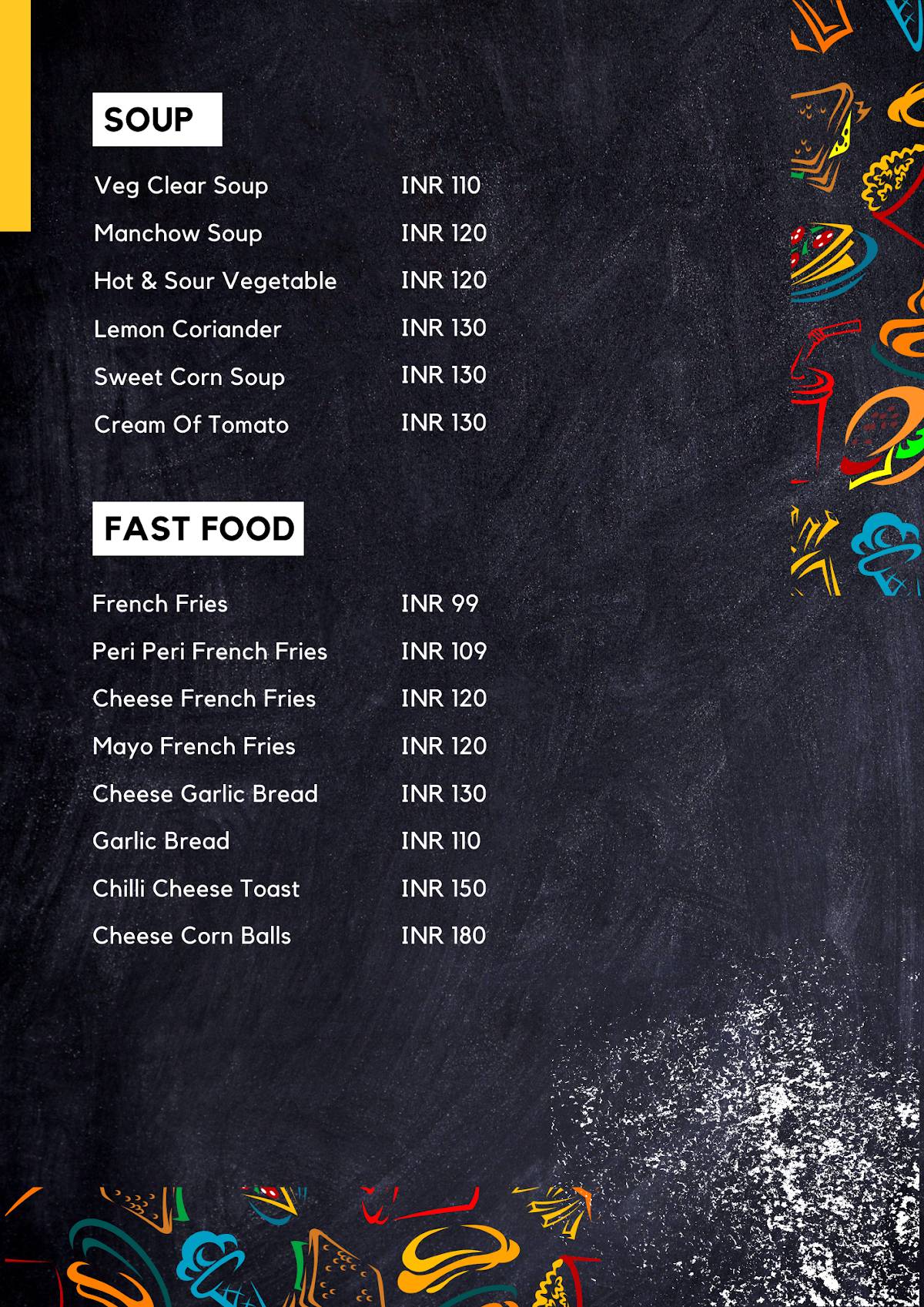 The Desi Wok menu