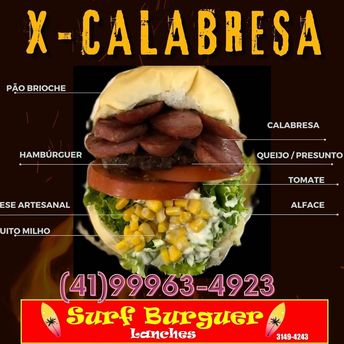 Surf Burguer Lanches cardápio