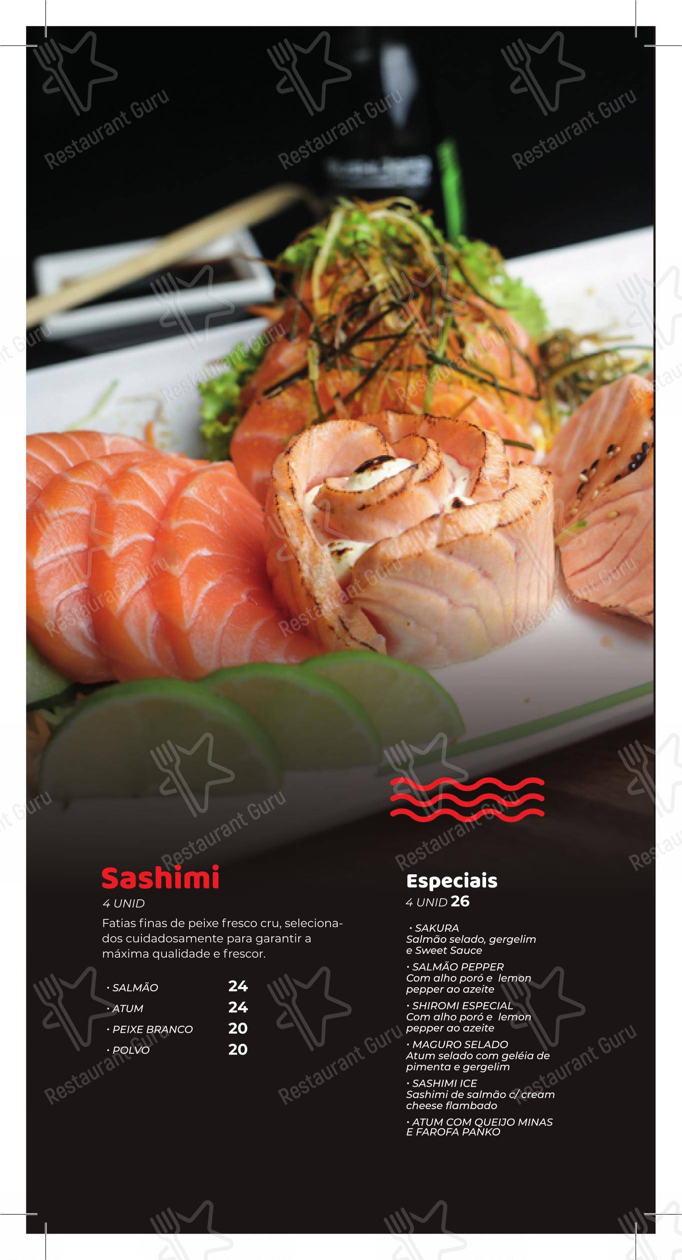 Sushi Japa Ipatinga em Ipatinga - Menu
