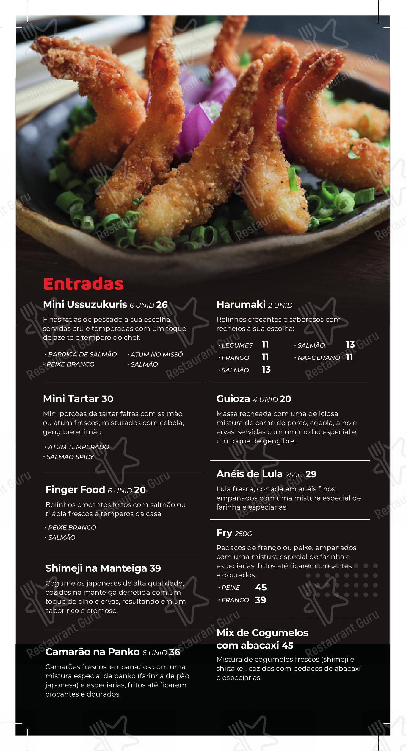 Menu para Sushi Japa Ipatinga restaurante