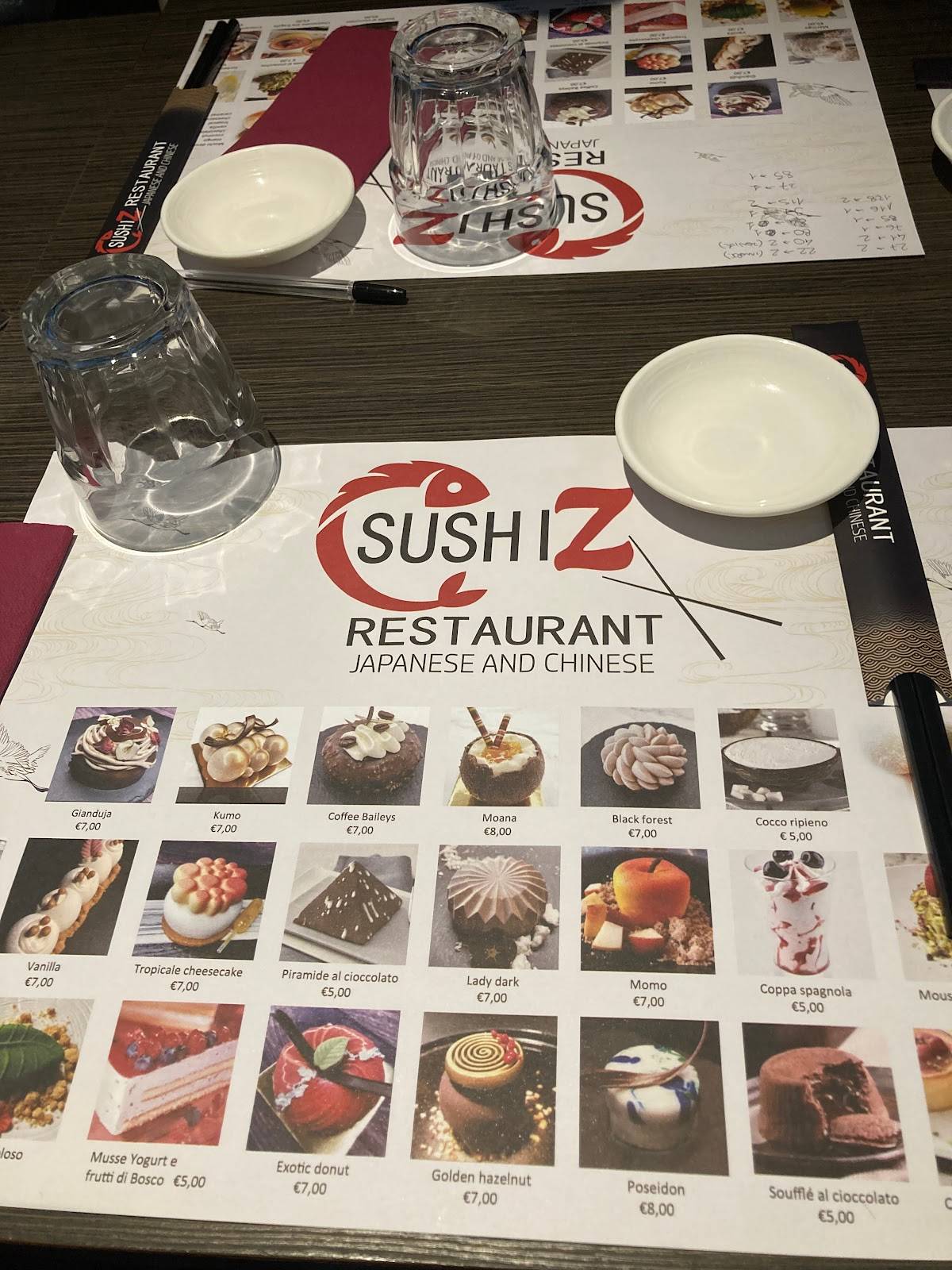 Menu di Sushi Z e POKE 