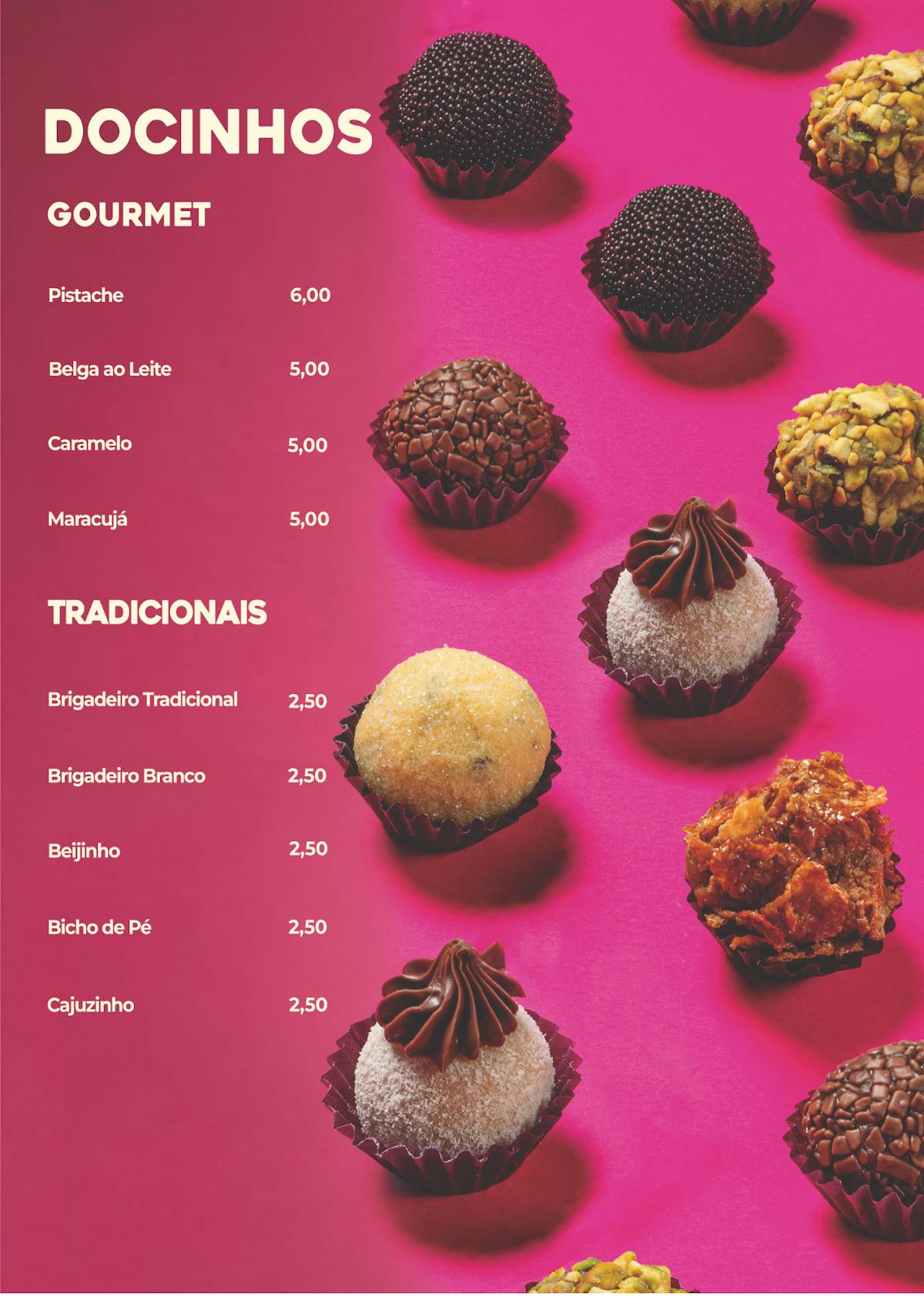 Doce Magia - Suzano cardápio