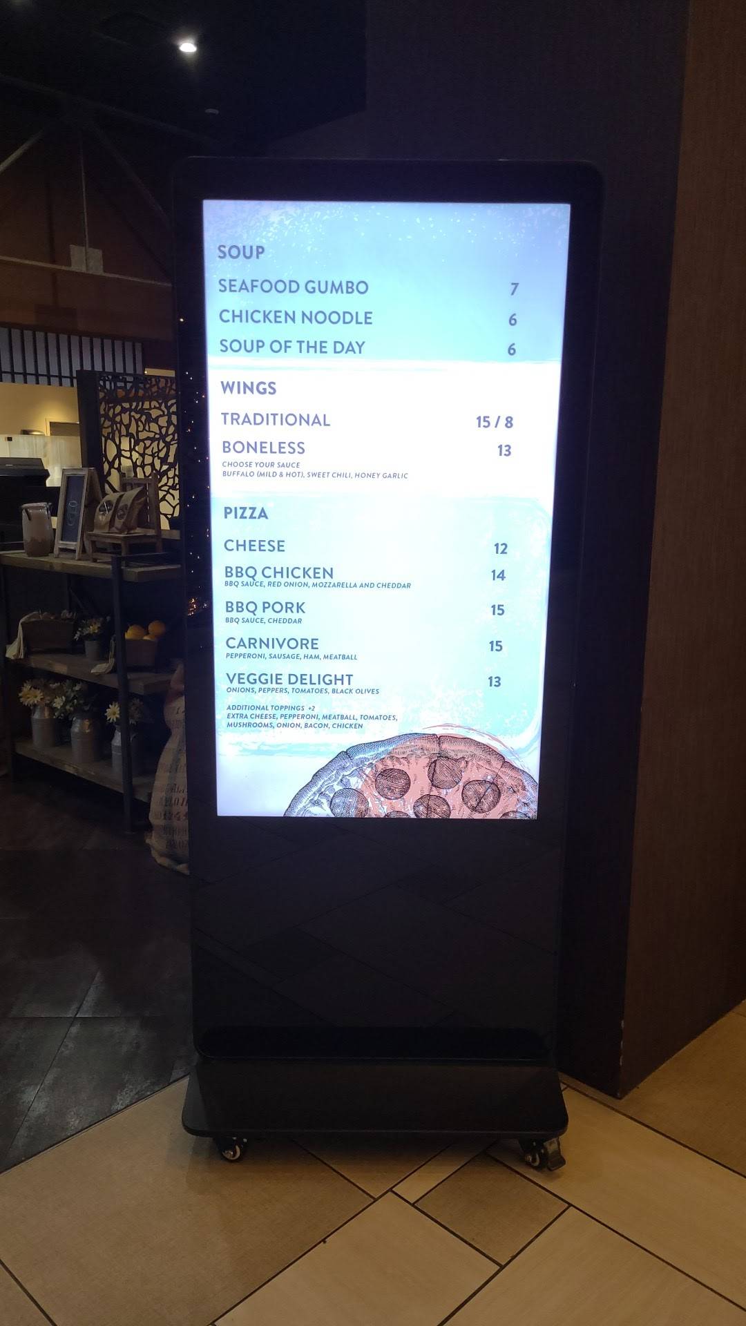 Menu at Sweet Tea restaurant, Tunica Resorts