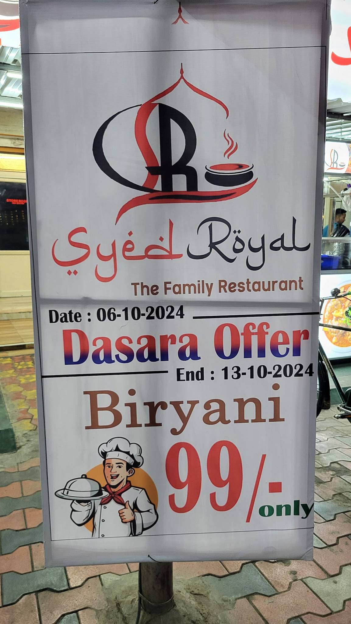 Syed Royal family restaurant menu