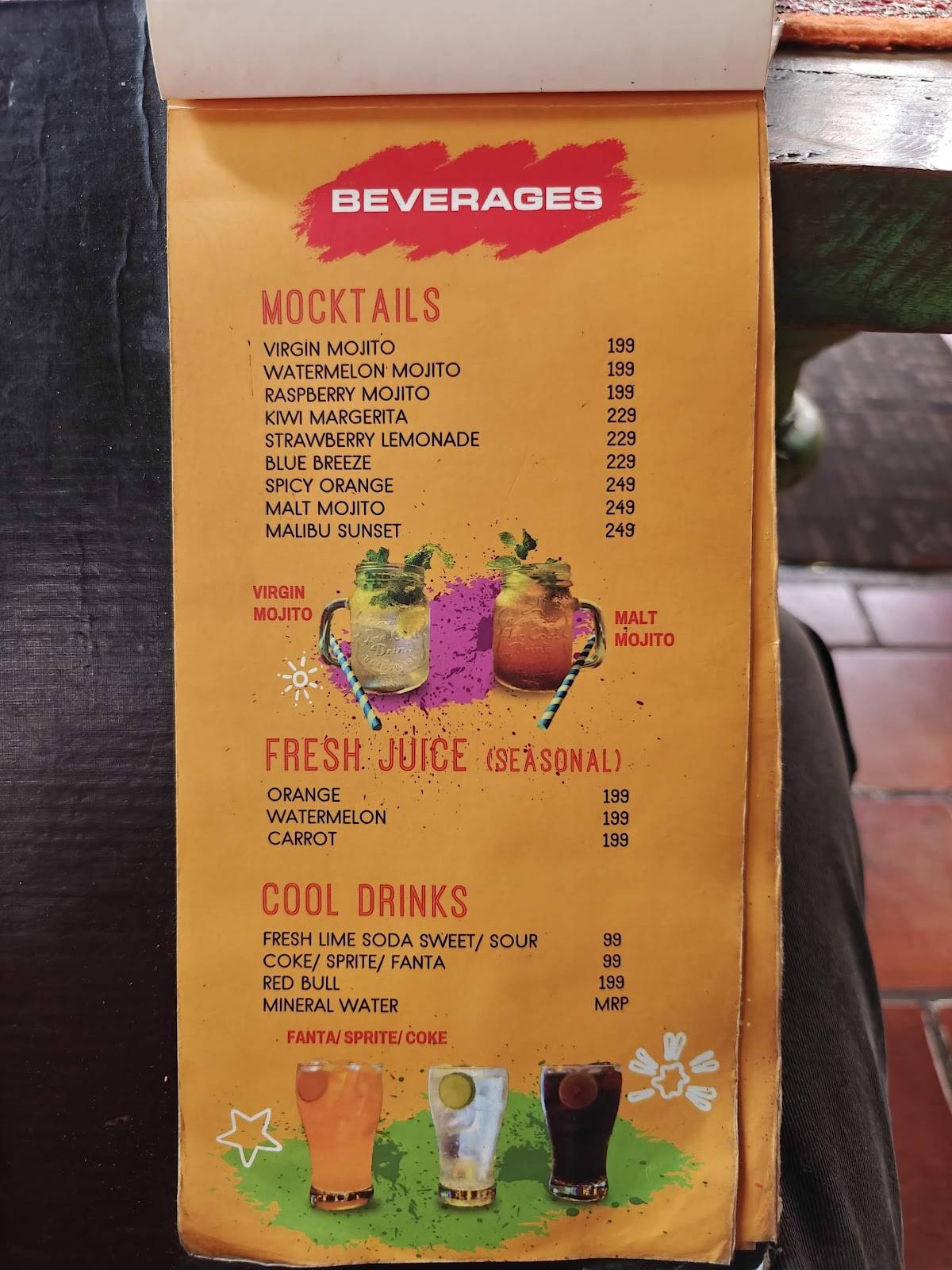 THE CAFE BUDDHA menu