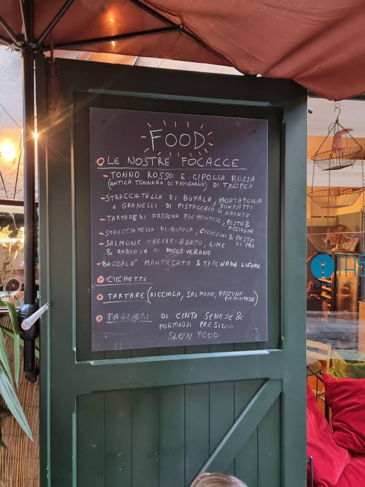 Menu di Tabù Finalborgo 