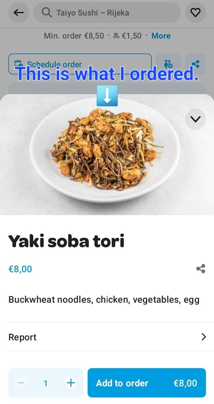 Menu di Taiyo 