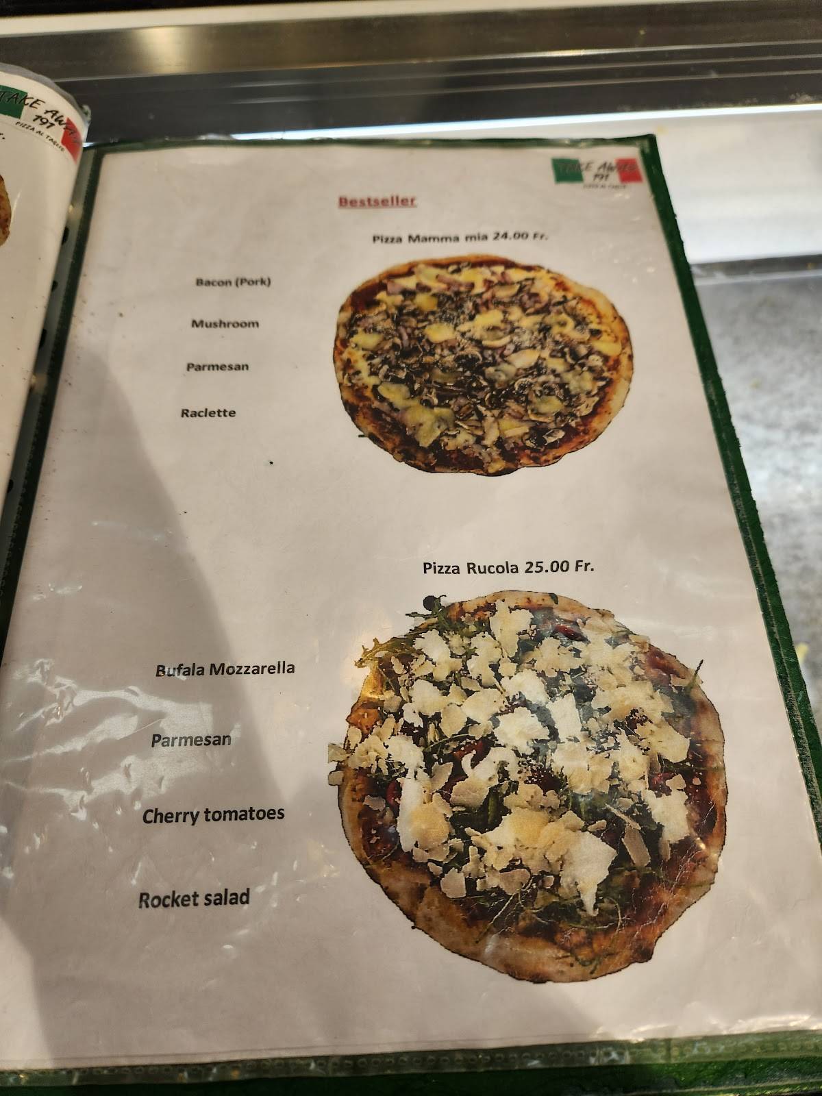 Menu di Take Away 191 