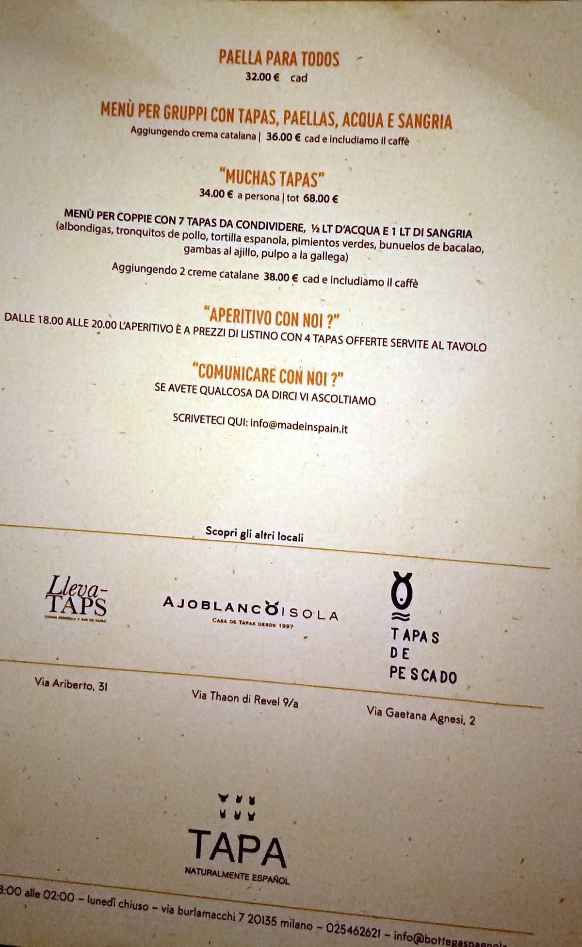Menu di Tapa 