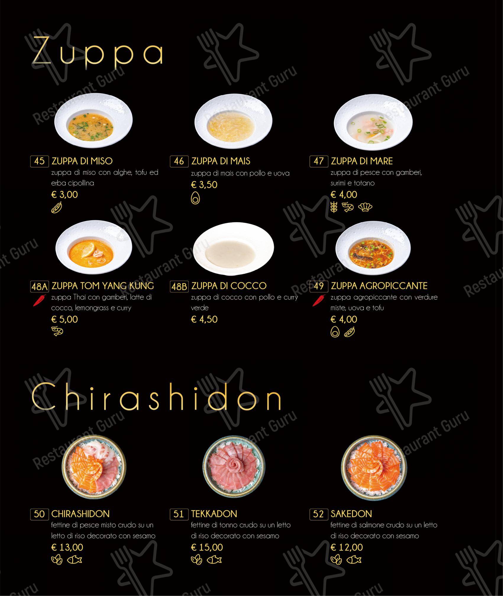 Menu di Tatsumi - Menu