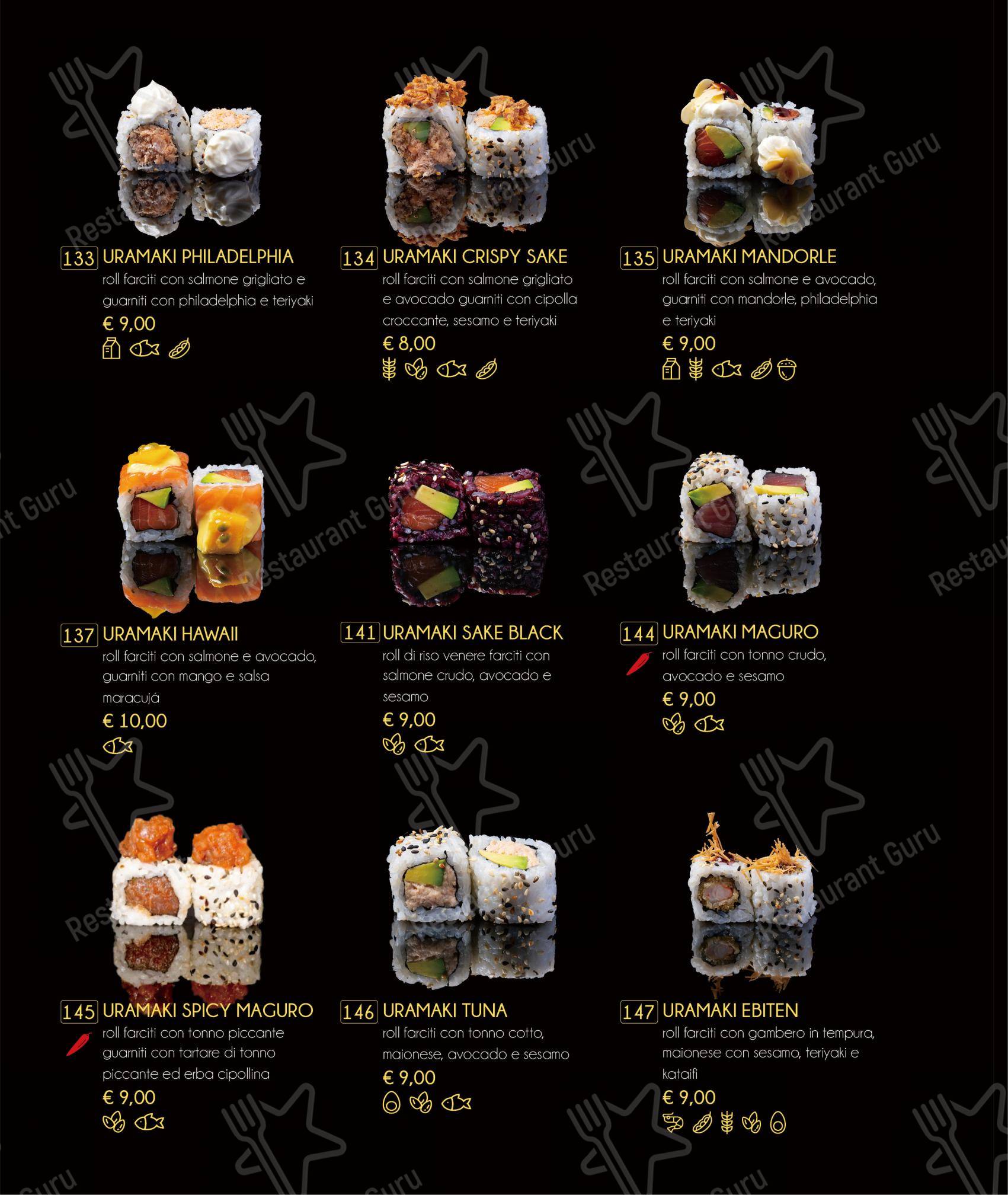 Menu di Tatsumi - Menu