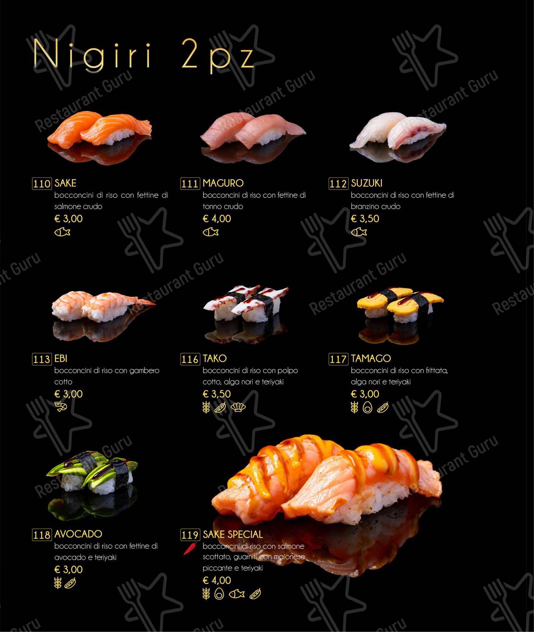 Menu di Tatsumi - Menu