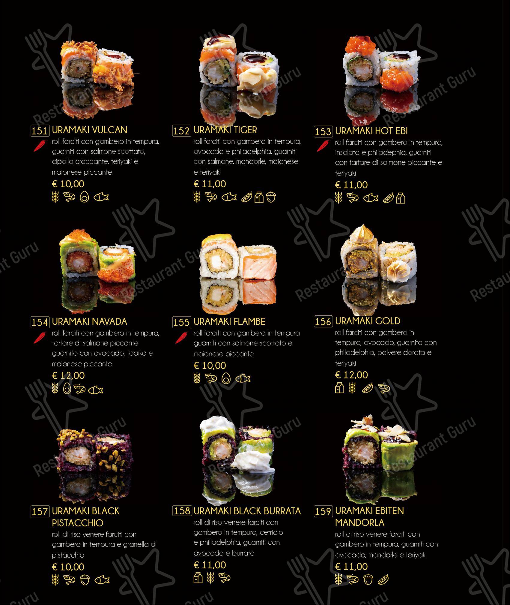 Tatsumi in Ferrara - Menu bar