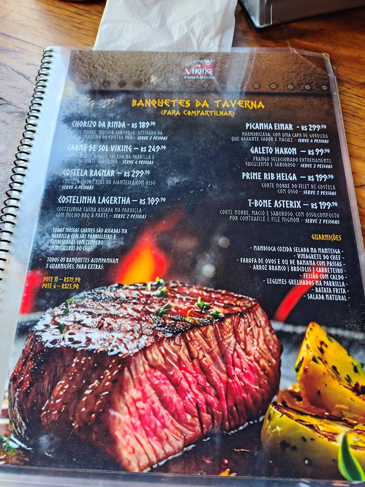 Taverna Viking Chopp & Parrilla cardápio