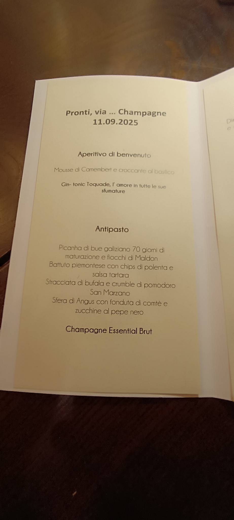 Menu di Tavernetta Colauri 