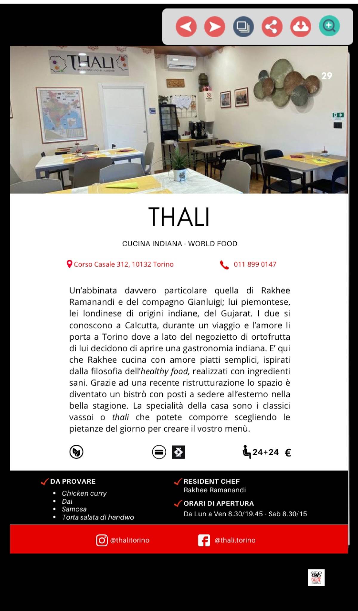 Menu di Thali Gastronomia Ristorante Indiana 