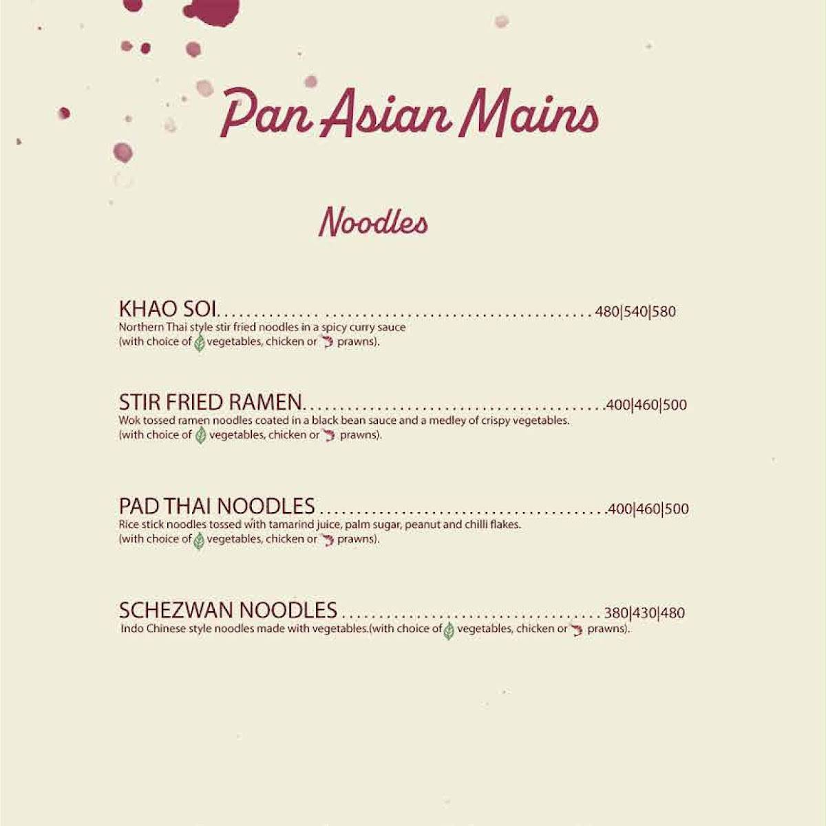 The Beach by Madras Square Restaurant & Bar ECR menu