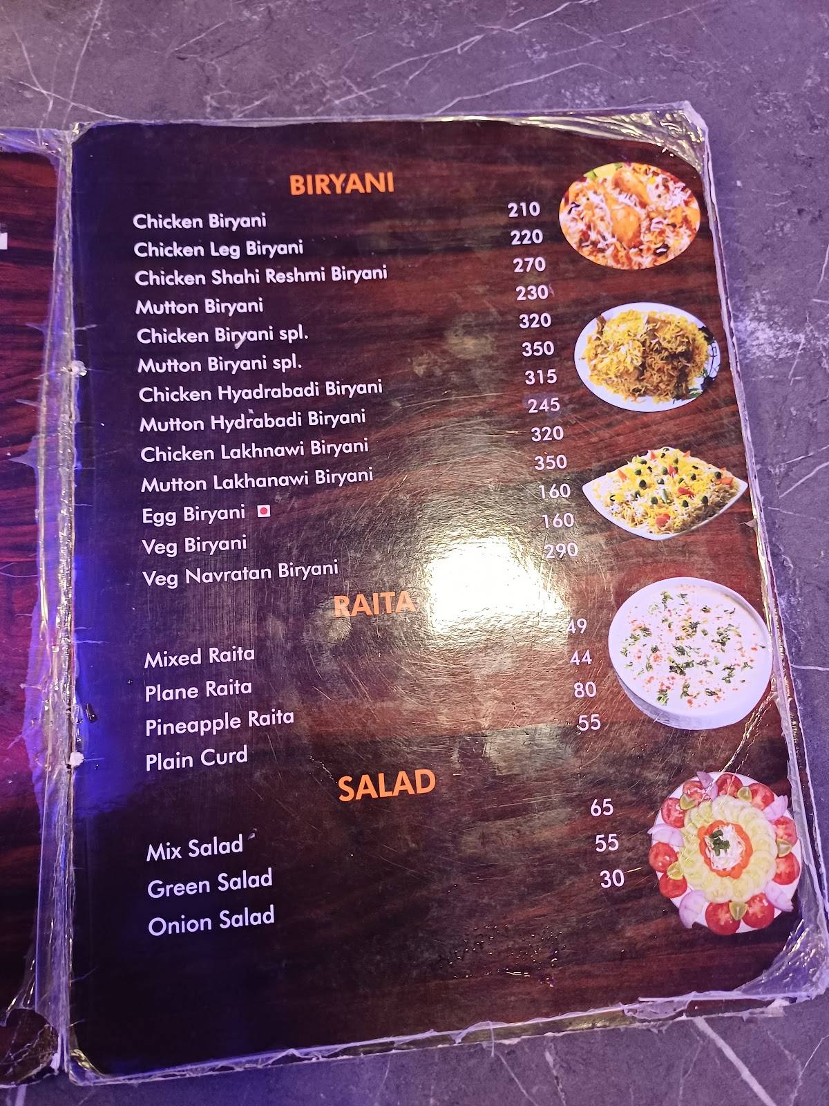 The Biryani Mall menu