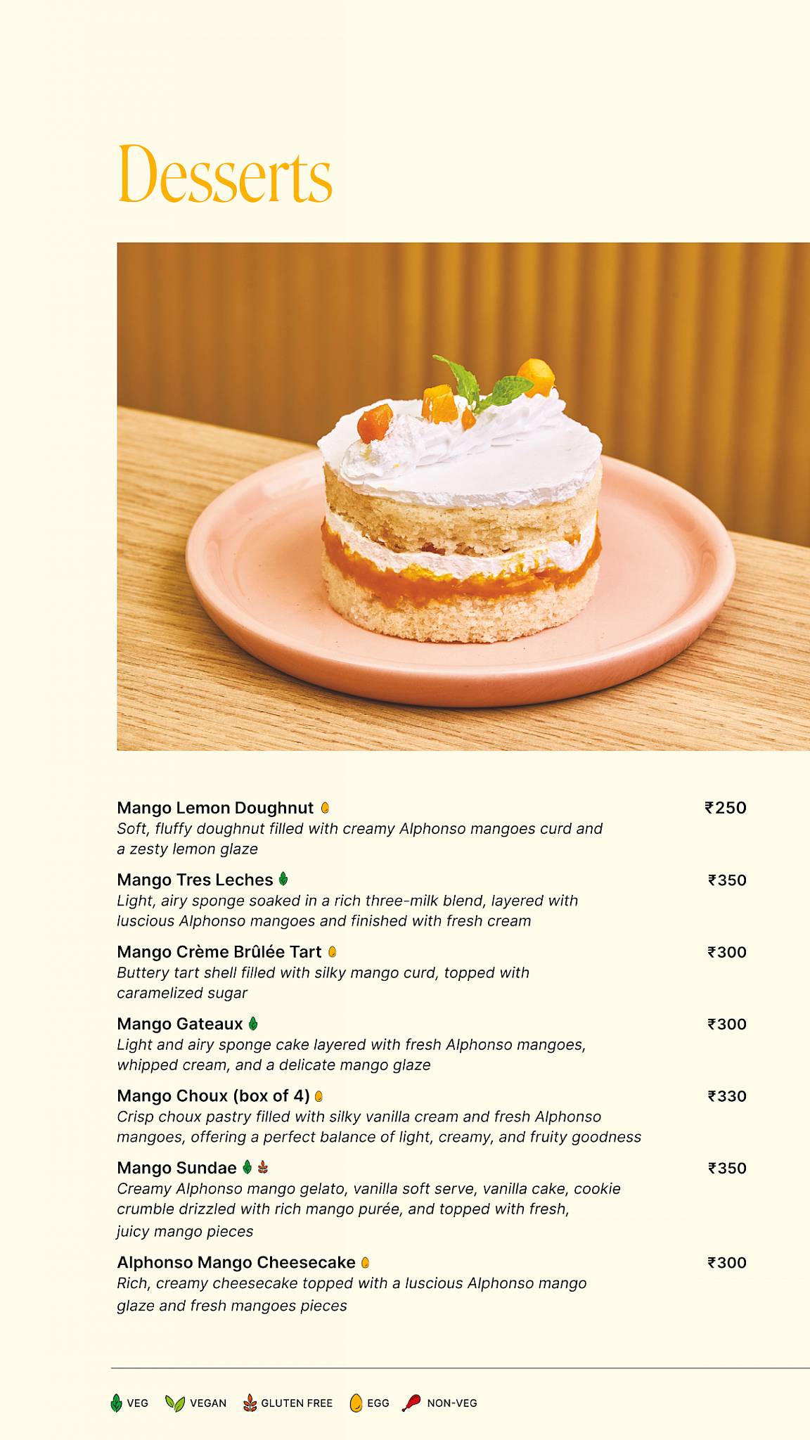 The Bread Bar menu