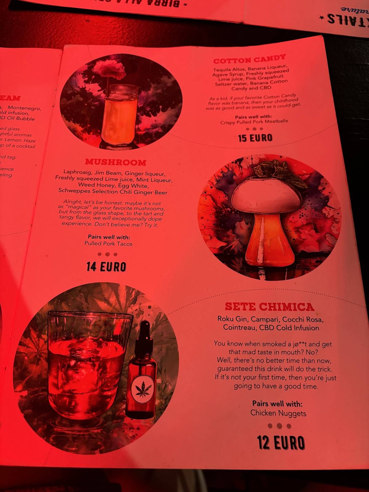 Menu di The Bulldog Rome 