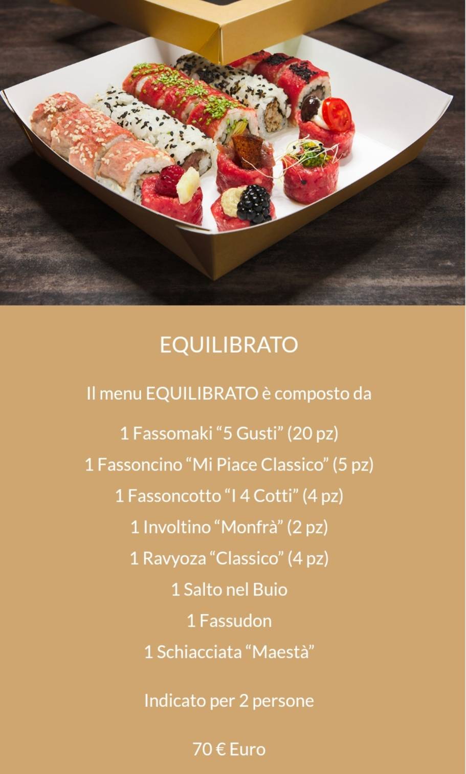 Menu di Fassushi Giardino
