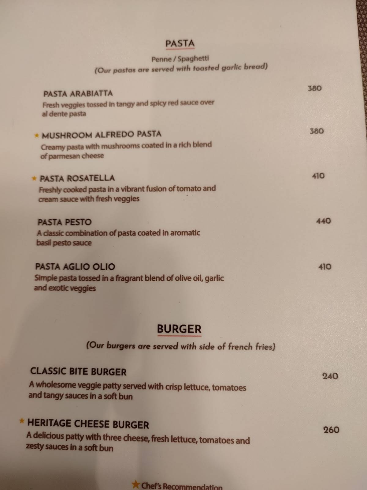 The Heritage Trail Cafe - Sweet Sensations menu