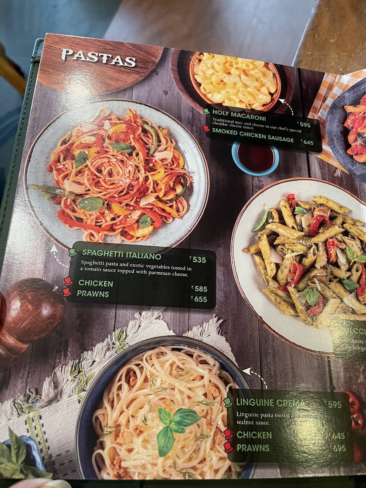 The Irish House menu