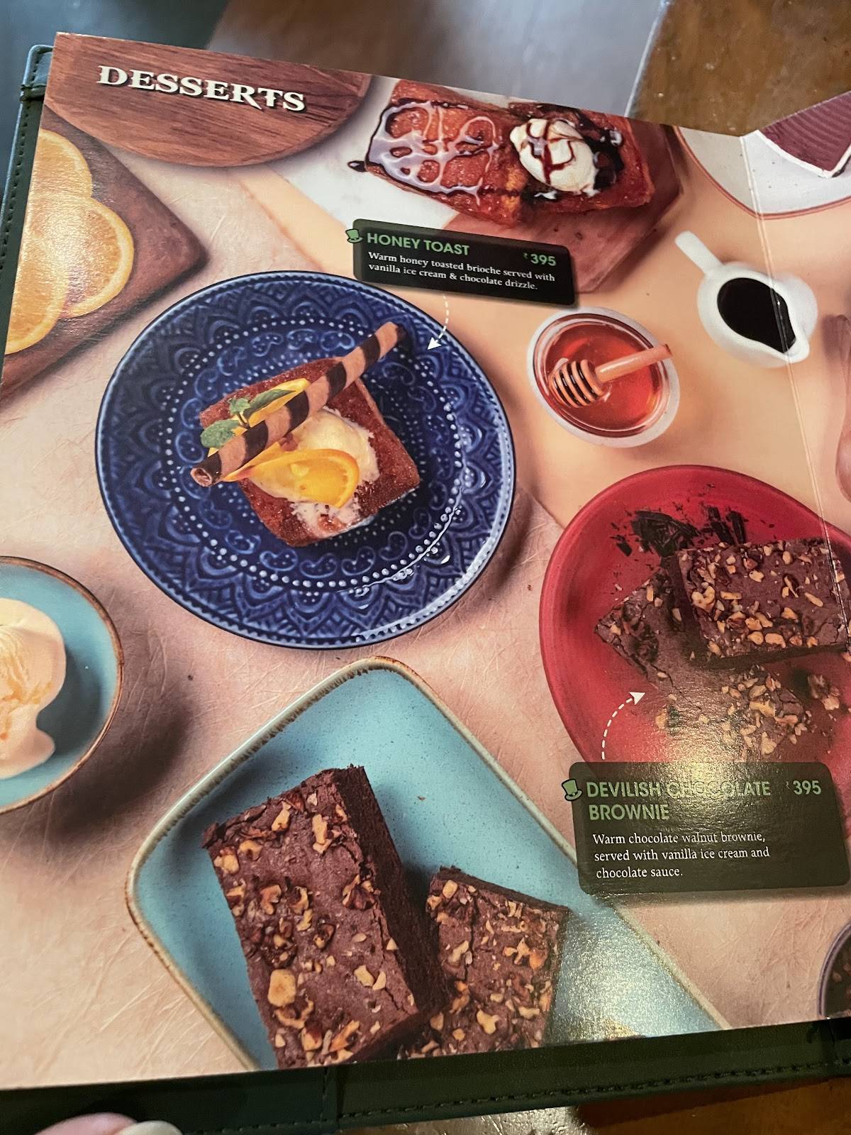 The Irish House menu