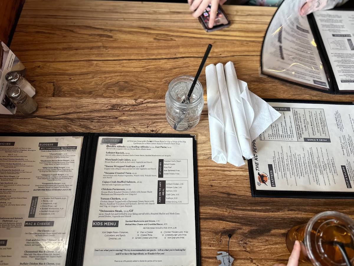 Menu at The KCPepper Bar & Grille, Honesdale