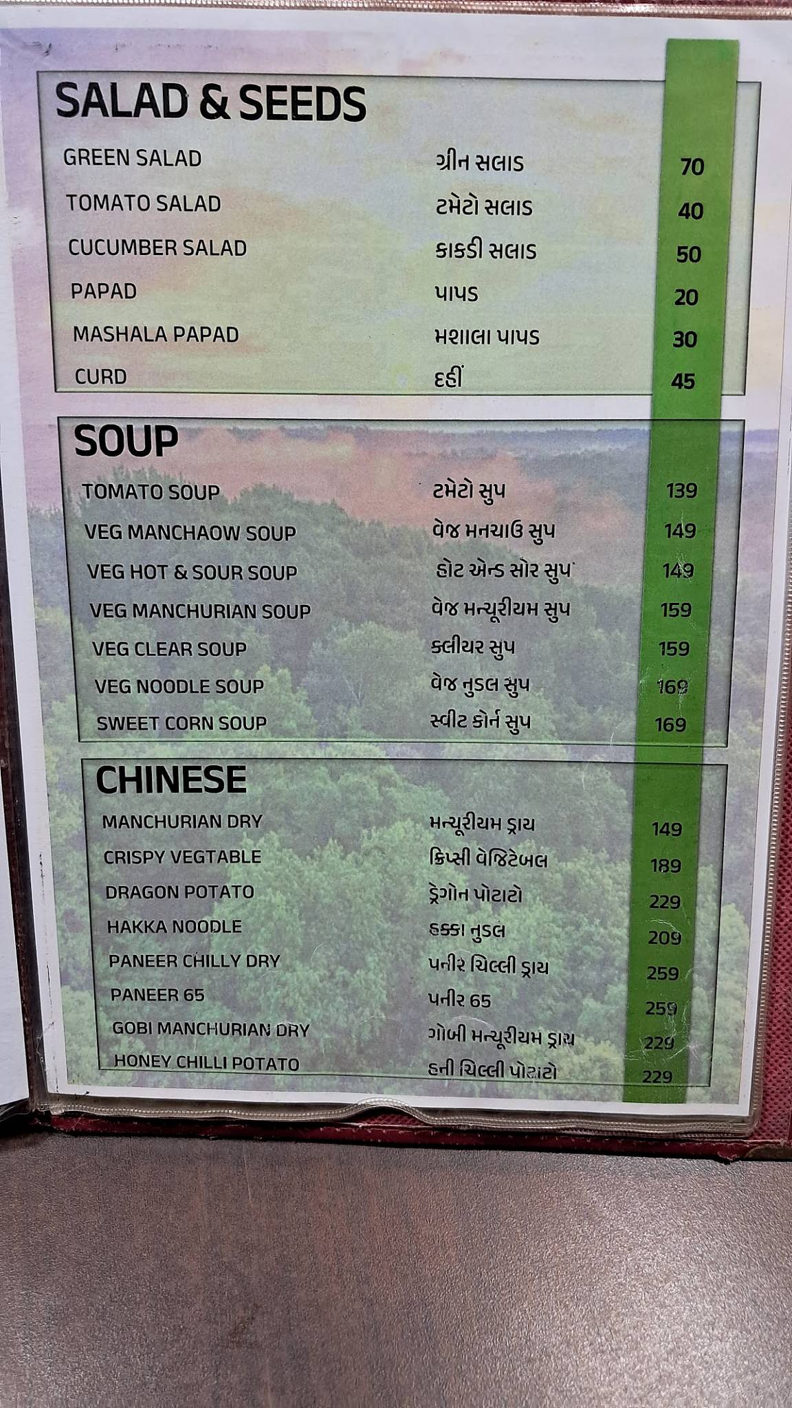 The Lion Multicuisine Restuarant menu