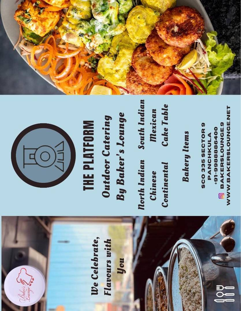 The Platform Restaurant menu